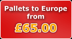 Pallets to Europe from &pound;100.00