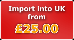 Imports into the UK from &pound;25.00
